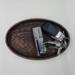 Oval tray without personalization. Made from Walnut